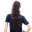 SWACC 24-Inch Long Messy Curls Claw Clip Ponytail Extensions Synthetic Drawstring Curly Ponytail Hairpiece Jaw Clip Hair Extensions (Black Auburn Mixed-1B/33)