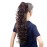SWACC 24-Inch Long Messy Curls Claw Clip Ponytail Extensions Synthetic Drawstring Curly Ponytail Hairpiece Jaw Clip Hair Extensions (Black Auburn Mixed-1B/33)