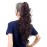 SWACC 24-Inch Long Messy Curls Claw Clip Ponytail Extensions Synthetic Drawstring Curly Ponytail Hairpiece Jaw Clip Hair Extensions (Black Auburn Mixed-1B/33)
