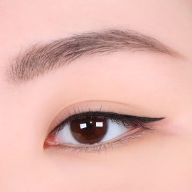 MERZY The First Pen Liquid Eye Liner | Waterproof Eyeliner, Long Lasting, Smudge-Resistant, High-Intensity Pigmented Color, Brush Tip Eyeliner | (P1, Black, OREO)