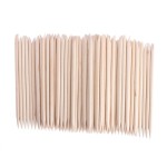 AHIER 50PCS/150PCS/500PCS/1000PCS Nail Art Orange Wood Sticks Cuticle Pusher Remover Manicure Pedicure Tool 110mm (1000P)