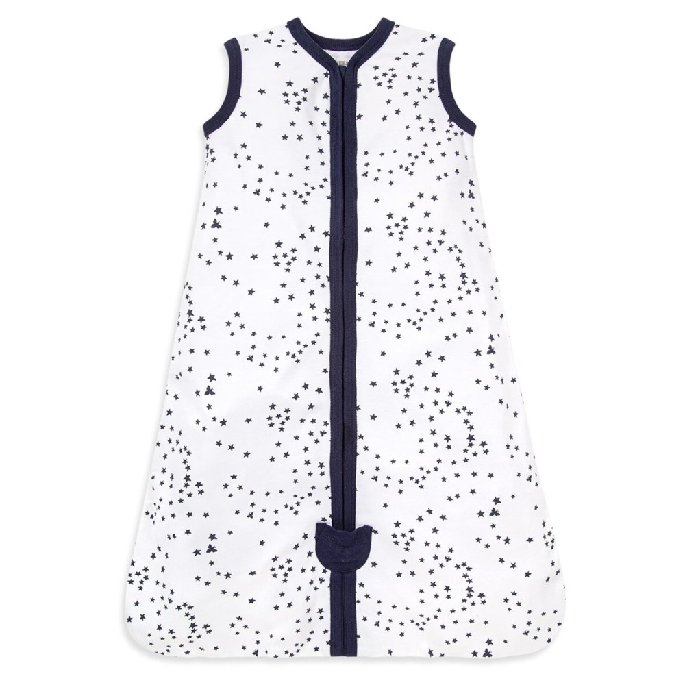 Burts Bees Baby Infant Wearable Blanket Twinkle Bee Organic Unisex Newborn Clothes Beekeeper - Light Weight 0.5 TOG - (Size Large)