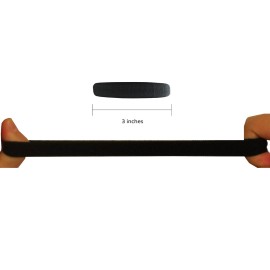 Styla Hair Ties for Thick Hair - Pack of 6 Black Seamless Hair Elastics Scrunchies for Heavy, Curly Hair Accessories Ponytail Holders Styla Hair Ties for Thick Hair - Pack of 6 Black Seamless Hair Elastics Scrunchies for Heavy, Curly Hair Accessories Ponytail Holders