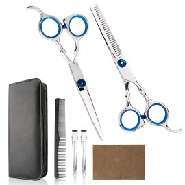 Professional Home Hair Cutting Kit Home Haircutting Scissors Barber Salon Home Thinning Shears Kit with Comb and Case for Men Women Professional Home Hair Cutting Kit Home Haircutting Scissors Barber Salon Home Thinning Shears Kit with Comb and Case for Men Women