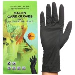 PERFEHAIR Black Reusable Latex Gloves, Salon Hair Color Dye Gloves-Medium Size (Pack of 10)