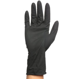 PERFEHAIR Black Reusable Latex Gloves, Salon Hair Color Dye Gloves-Medium Size (Pack of 10) PERFEHAIR Black Reusable Latex Gloves, Salon Hair Color Dye Gloves-Medium Size (Pack of 10)