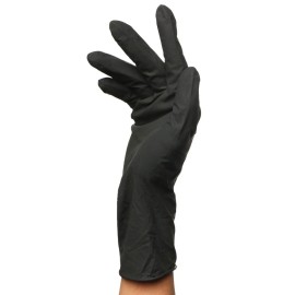 PERFEHAIR Black Reusable Latex Gloves, Salon Hair Color Dye Gloves-Medium Size (Pack of 10) PERFEHAIR Black Reusable Latex Gloves, Salon Hair Color Dye Gloves-Medium Size (Pack of 10)