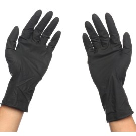 PERFEHAIR Black Reusable Latex Gloves, Salon Hair Color Dye Gloves-Medium Size (Pack of 10) PERFEHAIR Black Reusable Latex Gloves, Salon Hair Color Dye Gloves-Medium Size (Pack of 10)