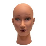 Longruner Ladella Beauty Cosmetology Wig Stand Block Bald Female Makeup Manikin Head for Wigs Making Display Mannequin Head (DB-BALD)