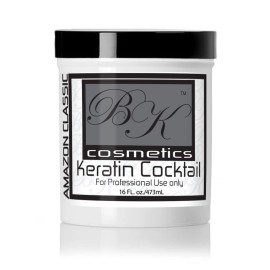 BK Cosmetics Amazon Classic Keratin Cocktail Mask (16.oz) - Effective Keratin Hair Relaxer - Made in USA - Anti Frizz Hair Mask - Smoothing, Moisturizing, Nourisher