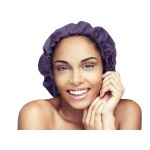 Glow By Daye Satin Bonnet, Double-Layered and Adjustable Satin Sleep Cap, Extra Large, Reversible Purple Reign