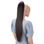 CAISHA 28 Extra Long Straight Ponytail Hairpiece Heat-resistant Synthetic Fibres Brown H160