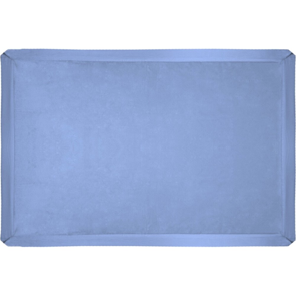 Terry Town KP1706-BB 1 Satin Trim Tahoe Microfleece Baby Blanket, Bb Blue