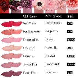 BaeBlu Organic Lipstick 100% Natural Hydrating Antioxidant-Rich, Made in USA, Naked Fig