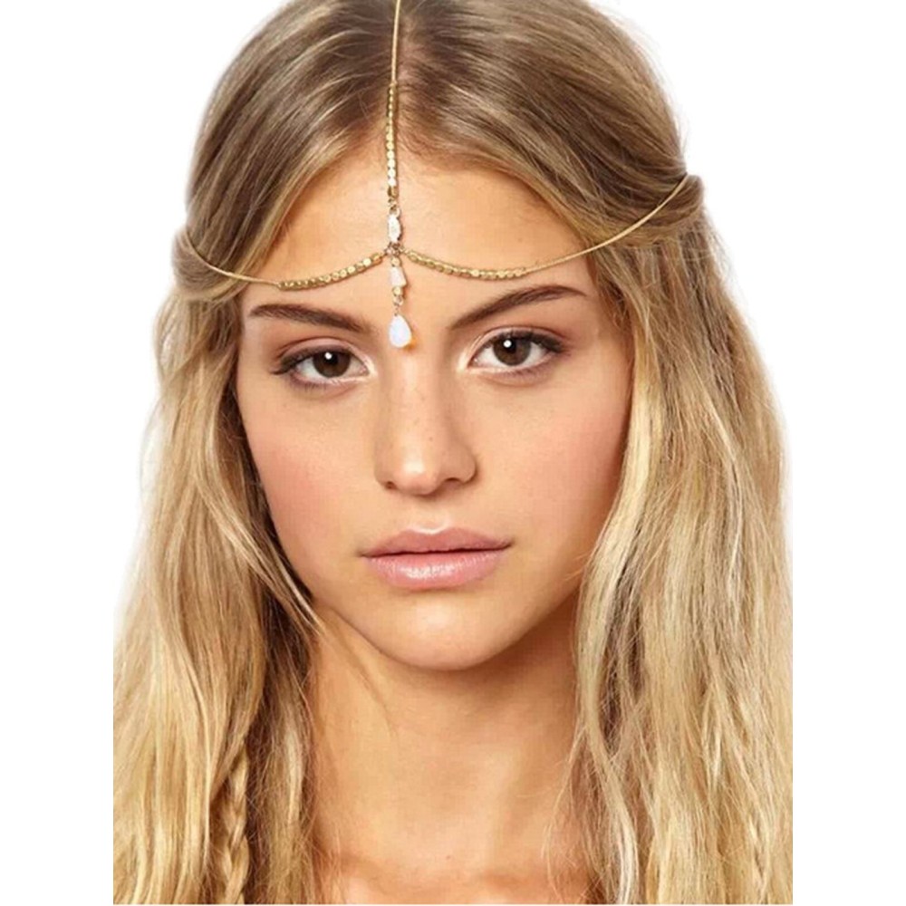 Jovono Boho Pearl Headchain Gold Bridal Wedding Headpiece Rhinestone Hair Chain Festival Costume Prom Hair Accessories for women and girls (Set E) Jovono Boho Pearl Headchain Gold Bridal Wedding Headpiece Rhinestone Hair Chain Festival Costume Prom Hair Accessories for women and girls (Set E)