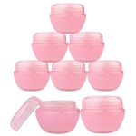 Beauticom 12 Pieces of 30G/30ML Container Jars with Inner Liner for Pills, Medication, Ointments and Other Beauty and Health Aids - BPA Free (30g / 30ml, Pink)