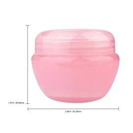 Beauticom 12 Pieces of 30G/30ML Container Jars with Inner Liner for Pills, Medication, Ointments and Other Beauty and Health Aids - BPA Free (30g / 30ml, Pink)