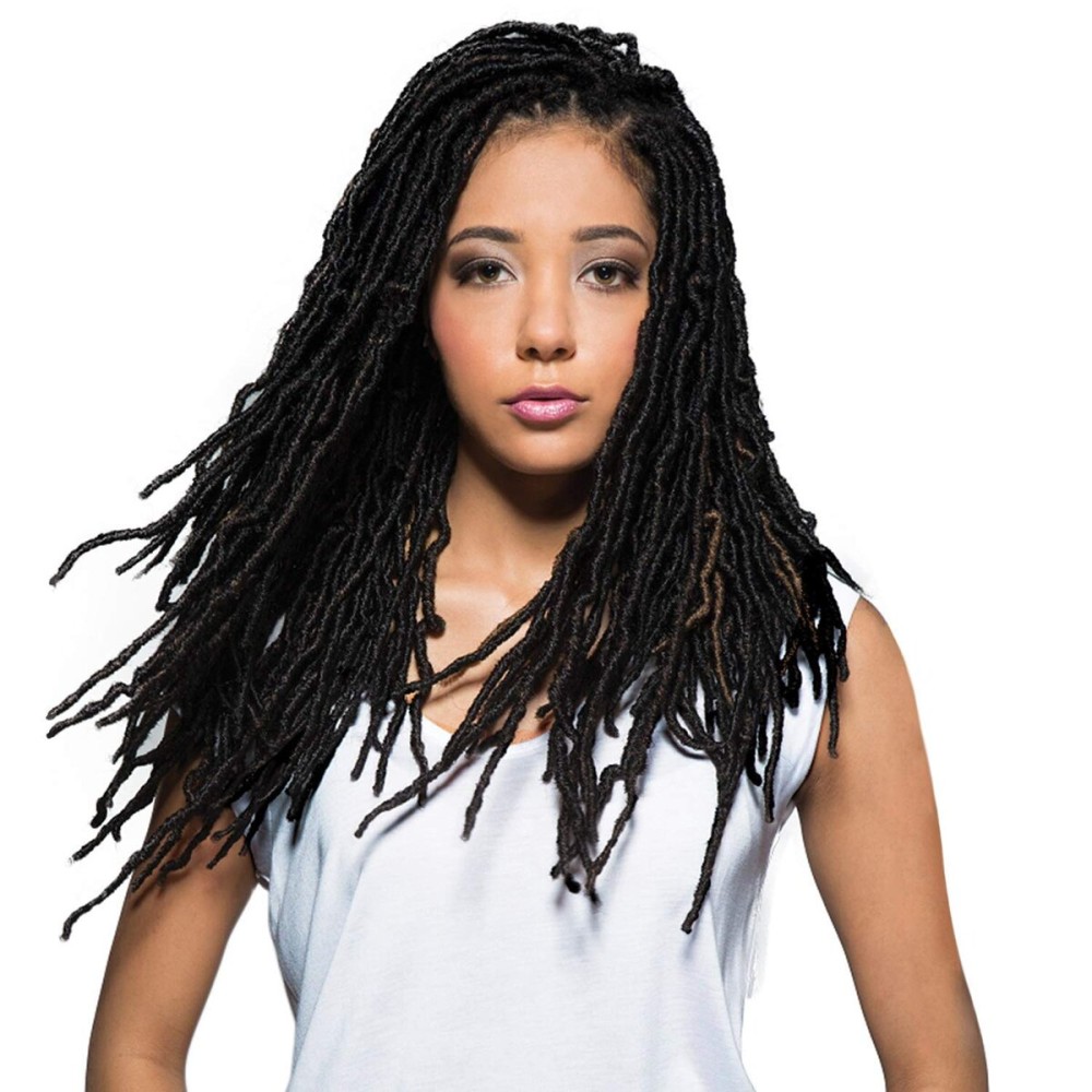Bobbi Boss Synthetic Hair Crochet Braids African Roots Braid Collection Nu Locs 18 (4-Pack, M2/BLUE) Bobbi Boss Synthetic Hair Crochet Braids African Roots Braid Collection Nu Locs 18 (4-Pack, M2/BLUE)