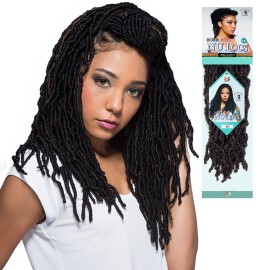 Bobbi Boss Synthetic Hair Crochet Braids African Roots Braid Collection Nu Locs 14 (6-PACK, 2)