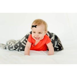 Saranoni Luxury Blankets Super Soft Blankets for Babies Ultra Soft Double Layer Bamboo Luxury Baby Blanket (Mudcloth, Receiving Blanket 40 x 30)