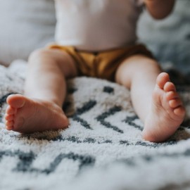 Saranoni Luxury Blankets Super Soft Blankets for Babies Ultra Soft Double Layer Bamboo Luxury Baby Blanket (Mudcloth, Receiving Blanket 40 x 30)