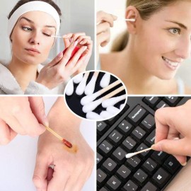 Kingzhuo 1000pcs Cotton Swabs 4 Wood Stick for Medical Wound Care Skin Clean Widely Used at School Office Home (4 1000pcs) Kingzhuo 1000pcs Cotton Swabs 4 Wood Stick for Medical Wound Care Skin Clean Widely Used at School Office Home (4 1000pcs)