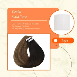 Full Shine Tape in Hair Extensions Color 1B Off Black Fading to 6 and 27 Honey Blonde 16 Inch Invisible Natural Hair Extensions Real Human Hair Tape in 20PCS Seamless Skin Weft Remy Extensions 50g Full Shine Tape in Hair Extensions Color 1B Off Black Fading to 6 and 27 Honey Blonde 16 Inch Invisible Natural Hair Extensions Real Human Hair Tape in 20PCS Seamless Skin Weft Remy Extensions 50g