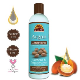 OKAY Argan Oil Conditioner, 12 Fluid Ounce