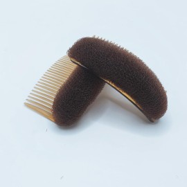 2PCS 29 Teeth Hair Fringe Volume Bump Up Inserts Tools-Hair Pin Hair Styling Clip Hair Charming Insert Do Beehive Tool Maker Hair Comb Hair Style Accessories (Brown)