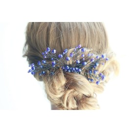 Missgrace Bridal Navy Blue Hair Comb Women Crystal Hair Clip Headpiece for Wedding and Party Vintage Hair Comb Bridal Hair Accessories