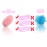 3 Set of Multifunctional Silicone Body Scrubber Loofah Soft and Skin-Friendly-,Easy to Clean,Scalp Massage Durable and Hygienic - Suitable for Various People and Pets (1 Count Pink)