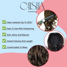 CAISHA 12 Hair Piece Braid Ponytail Extension Voluminous Wavy Blonde Mix PH208