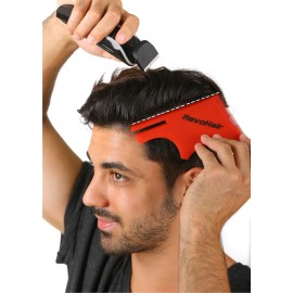 RevoHair Self - Haircut Tool - Multi-Curve Hairline Template/Stencil/Guide For Men - Barber Supplies - Lightweight - With Hair & Beard Comb - Lineup & Edge up - Do it Yourself RevoHair Self - Haircut Tool - Multi-Curve Hairline Template/Stencil/Guide For Men - Barber Supplies - Lightweight - With Hair & Beard Comb - Lineup & Edge up - Do it Yourself