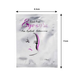BeautyU&Me 100 Pairs Eye pads Eyelash Pad Gel Patch Lint Free Lashes Extension Mask Eyepads Beauty Tool