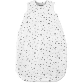 Woolino Merino Wool and Organic Cotton Baby Sleep Bag - 4 Season Classic Sleep Sack for Baby - Two-Way Zipper Sleeping Bag for Baby and Toddler - 6-18 Months - Stars