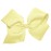 WD2U Girls Large 6 Grosgrain Knotted Boutique Hair Bow Alligator Clip Light Yellow