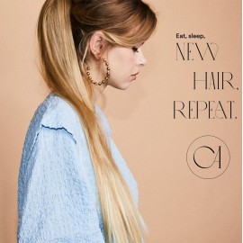 CAISHA 24 Hairpiece Ponytail Clip On Extension Long Hair Straight Light Blonde Mix H613