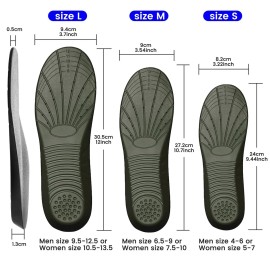 Shoe Insoles, Memory Foam Insoles, Providing Excellent Shock Absorption and Cushioning for Feet Relief, Comfortable Insoles for Men and Women for Everyday Use, S [US M: 4-6/W: 5-7]