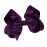WD2U Girls 4 Solid Grosgrain Ribbon Boutique Hair Bow French Clip Barrette Plum Purple