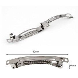 WD2U Girls 4 Solid Grosgrain Ribbon Boutique Hair Bow French Clip Barrette Plum Purple