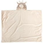 Stephan Baby Terry Plush Hooded Bath Towel, Giraffe, 0-24 Months