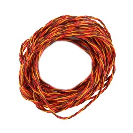 OliYin 32 feet 22AWG 60cores Twisted Servo Lead Servo Extended Cable Twisted Wire for JR Servo Extension