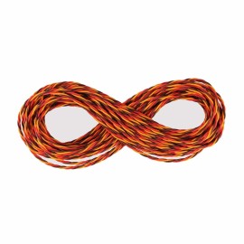 OliYin 32 feet 22AWG 60cores Twisted Servo Lead Servo Extended Cable Twisted Wire for JR Servo Extension