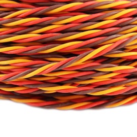 OliYin 32 feet 22AWG 60cores Twisted Servo Lead Servo Extended Cable Twisted Wire for JR Servo Extension