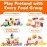 Jaxojoy 122 Piece Pretend Food Set for Kids - Food Toys for Kids Kitchen Set - Pretend Play Kitchen Accessories and Playset for Interactive and Imaginative Activities