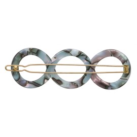 France Luxe Triple Circle Tige Boule Barrette - South Sea France Luxe Triple Circle Tige Boule Barrette - South Sea