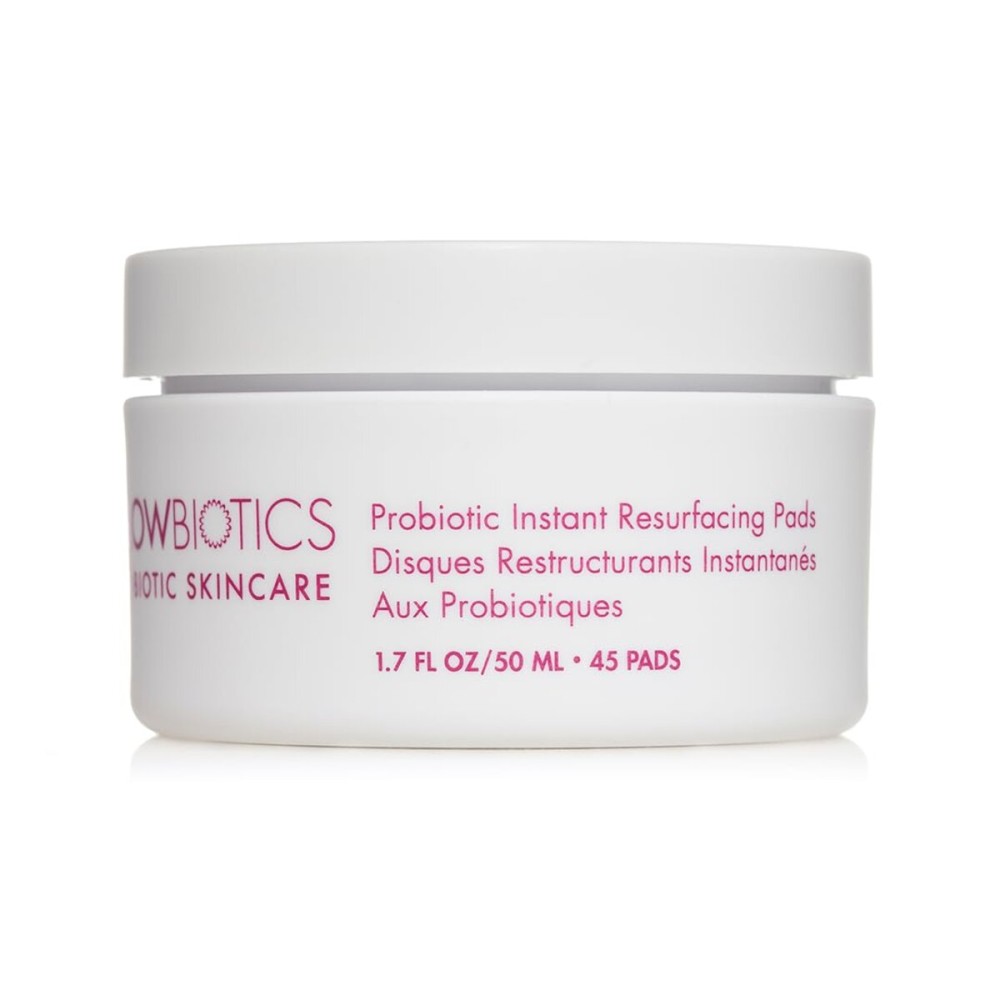Glowbiotics Probiotic Instant Facial Resurfacing Pads: Exfoliates, Hydrates, Reduces Fine Lines & Pores | With Vitamin C & 5% Lactic Acid Glowbiotics Probiotic Instant Facial Resurfacing Pads: Exfoliates, Hydrates, Reduces Fine Lines & Pores | With Vitamin C & 5% Lactic Acid