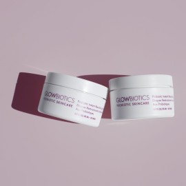 Glowbiotics Probiotic Instant Facial Resurfacing Pads: Exfoliates, Hydrates, Reduces Fine Lines & Pores | With Vitamin C & 5% Lactic Acid Glowbiotics Probiotic Instant Facial Resurfacing Pads: Exfoliates, Hydrates, Reduces Fine Lines & Pores | With Vitamin C & 5% Lactic Acid