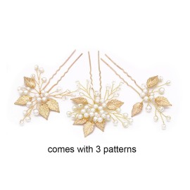 FXmimior Bridal Headpiece Vintage Crystal Leaf Hair Pins Bobby Pins Wedding Party Hair Accessories(pack of 3) (gold) FXmimior Bridal Headpiece Vintage Crystal Leaf Hair Pins Bobby Pins Wedding Party Hair Accessories(pack of 3) (gold)