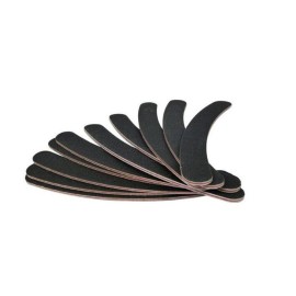 12PCS Black Banana Curved Double Sided Strip Grit Nail File Polish Emery Board Buffering Sanding Art Manicure Buffer Nail Art Tools